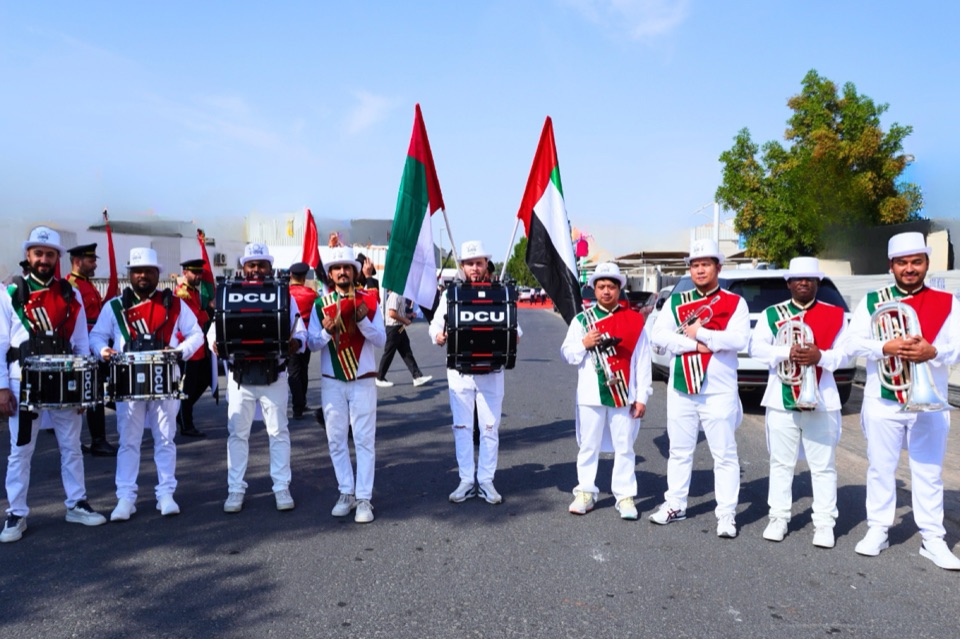 Drum corps performance in the UAE